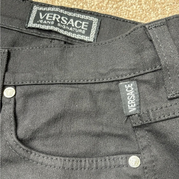 Versace jeans women’s stretch black pants | size 27 - Picture 8 of 13